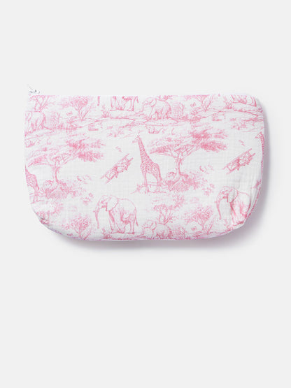 Safari Collection Wash Bag - Baby Pink