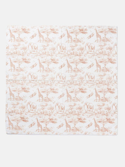 Baby Safari Collection Muslin Square - Beige