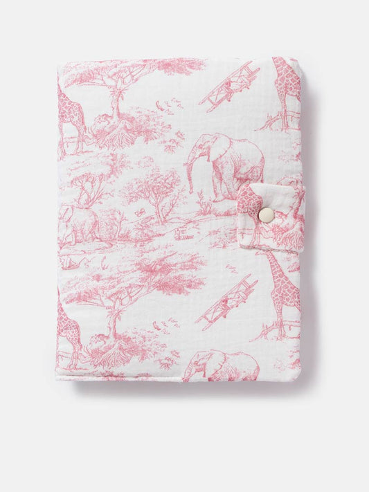 Baby Safari Collection Diary Cover - Baby Pink
