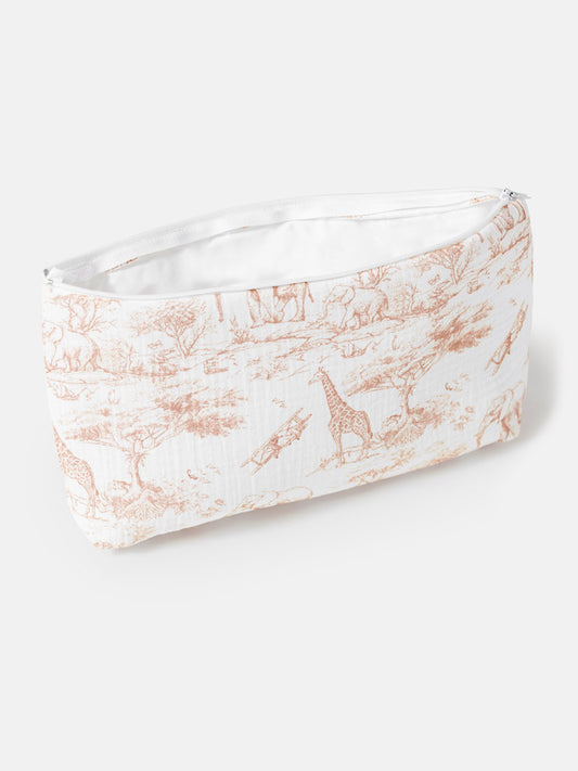 Safari Collection Wash Bag - Beige