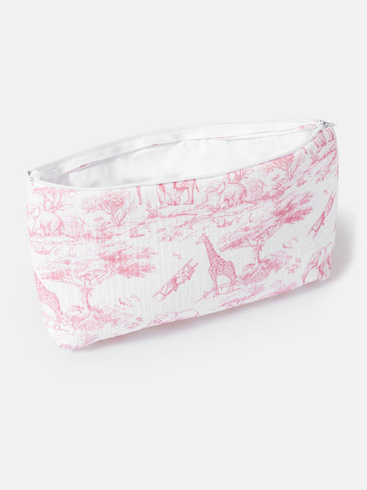 Safari Collection Wash Bag - Baby Pink