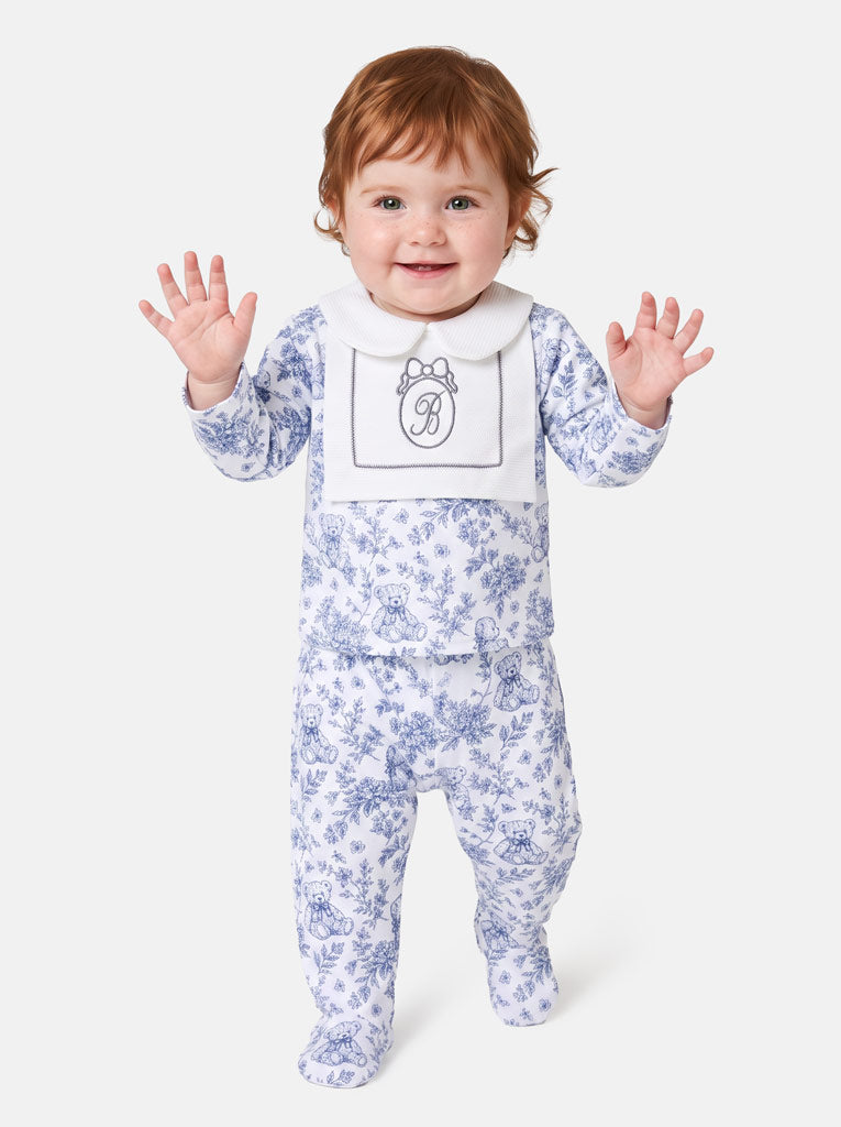 Baby Long-Sleeve 2-Piece Pyjama Set - Teddy Collection - Navy