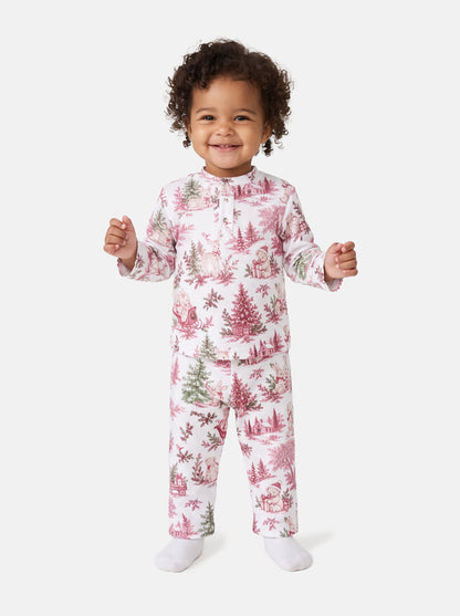 Toddler Boy 2-Piece Velour Pyjama Set - Christmas Print Collection - LIMITED EDITION