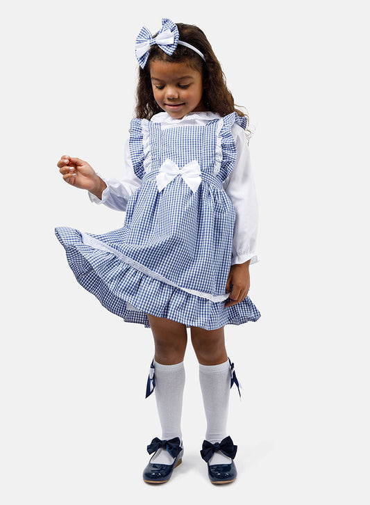 Baby Girl 5-Piece School Uniform Set - Navy
