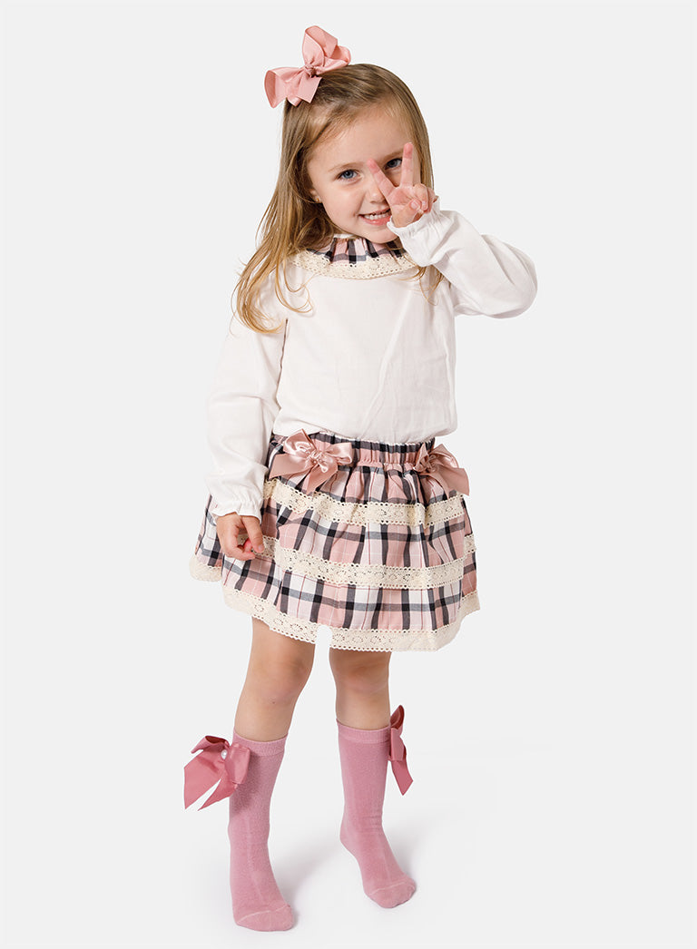 Baby Girl Sonia Collection 2-piece Romper Set - Dusty Pink