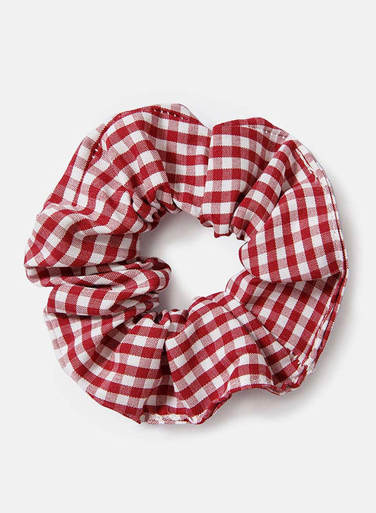 Baby Girl School Hair Scrunchie - Cherry