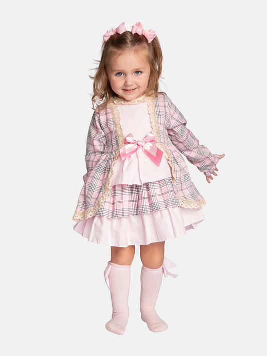 Baby Girl Alice Collection Tartan Dress - Pink