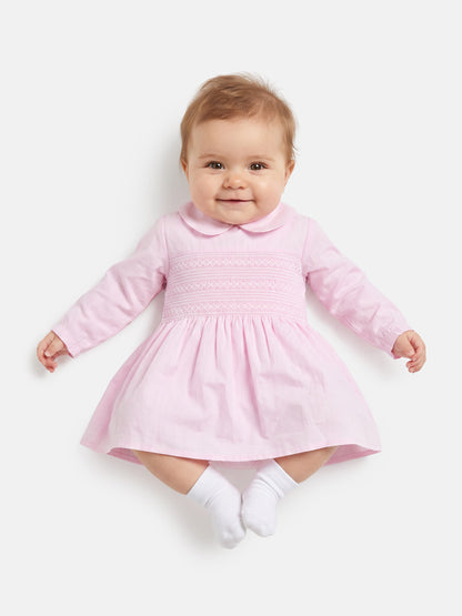 Girl Marissa Collection Smocked Dress Baby & Toddler - Baby Pink