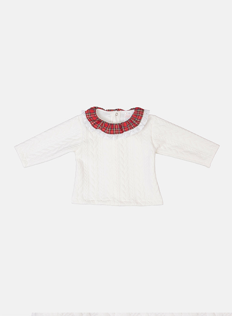 Baby Girl Holiday Angel Collection 2-piece Set - White & Red