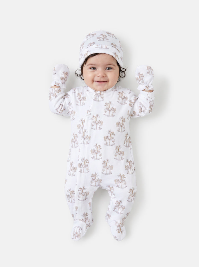Baby Grow Rocking Horse Collection 3-Piece Set - Beige