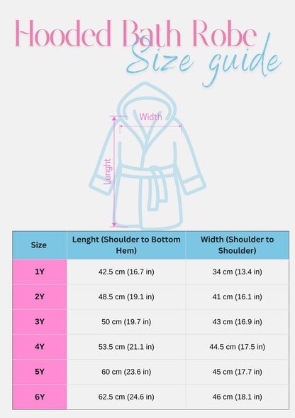 Children's Safari Collection Hooded Bath Robe - Mint Green