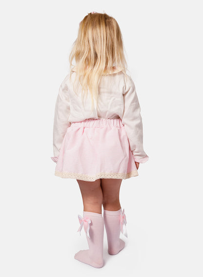Baby Girl Rafaela Collection 2-piece Romper Set - Baby Pink