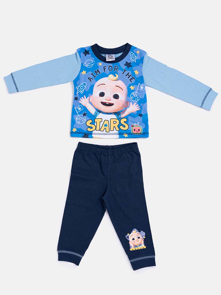 Cocomelon Star Baby Boy Long Pyjama Set - Blue