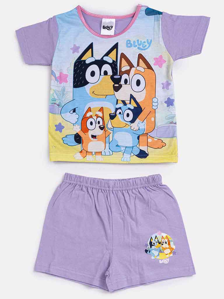 BLUEY Baby Boy Short Pyjama Set - Purple