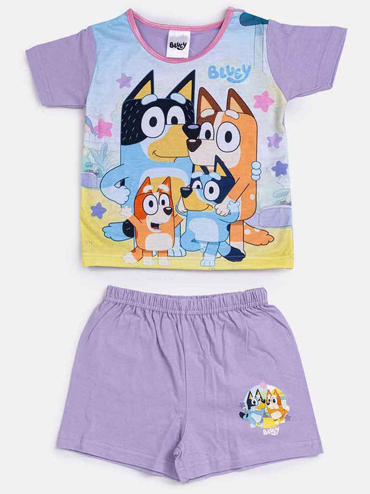BLUEY Baby Boy Short Pyjama Set - Purple