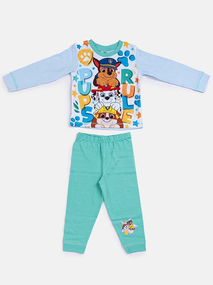 Paw Patrol "Pups Rule" Baby Boy Long Pyjama Set - Blue