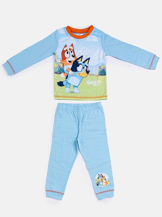 BLUEY Baby Boy Long Pyjama Set - Baby Blue