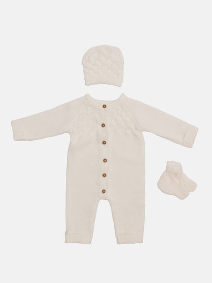 Baby Avila Collection Knitted Set - Ivory