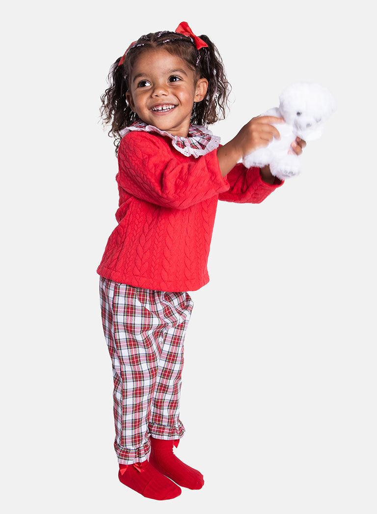 Baby Girl Holiday Angel Collection 2-piece Set - Red & White