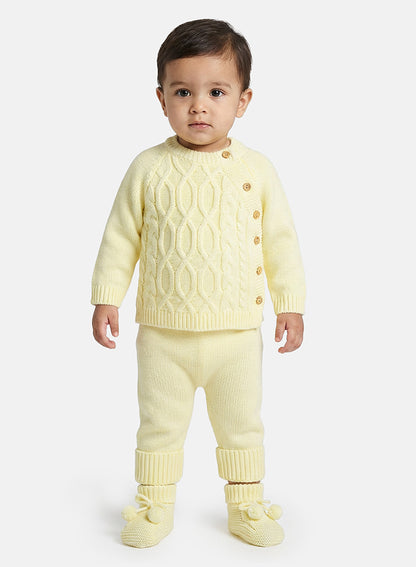 Baby Rio Collection 3-piece Spanish Knitted Set - Lemon Yellow