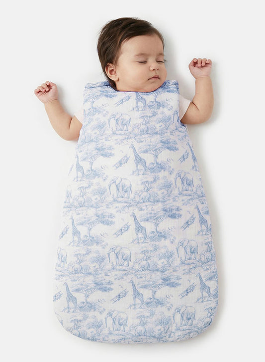 Baby Safari Collection Sleeping Bag - Baby Blue