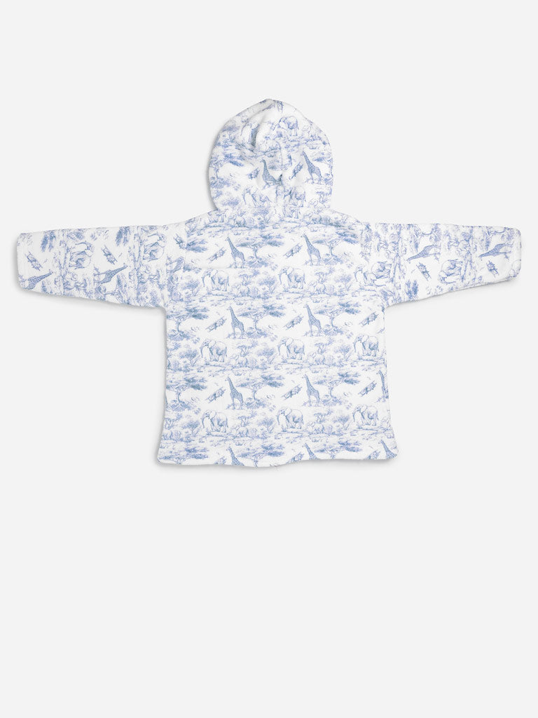 Children's Safari Collection Snuggle Hoodie - Baby Blue