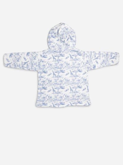 Children's Safari Collection Snuggle Hoodie - Baby Blue