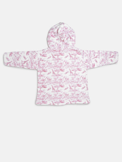 Children's Safari Collection Snuggle Hoodie - Baby Pink