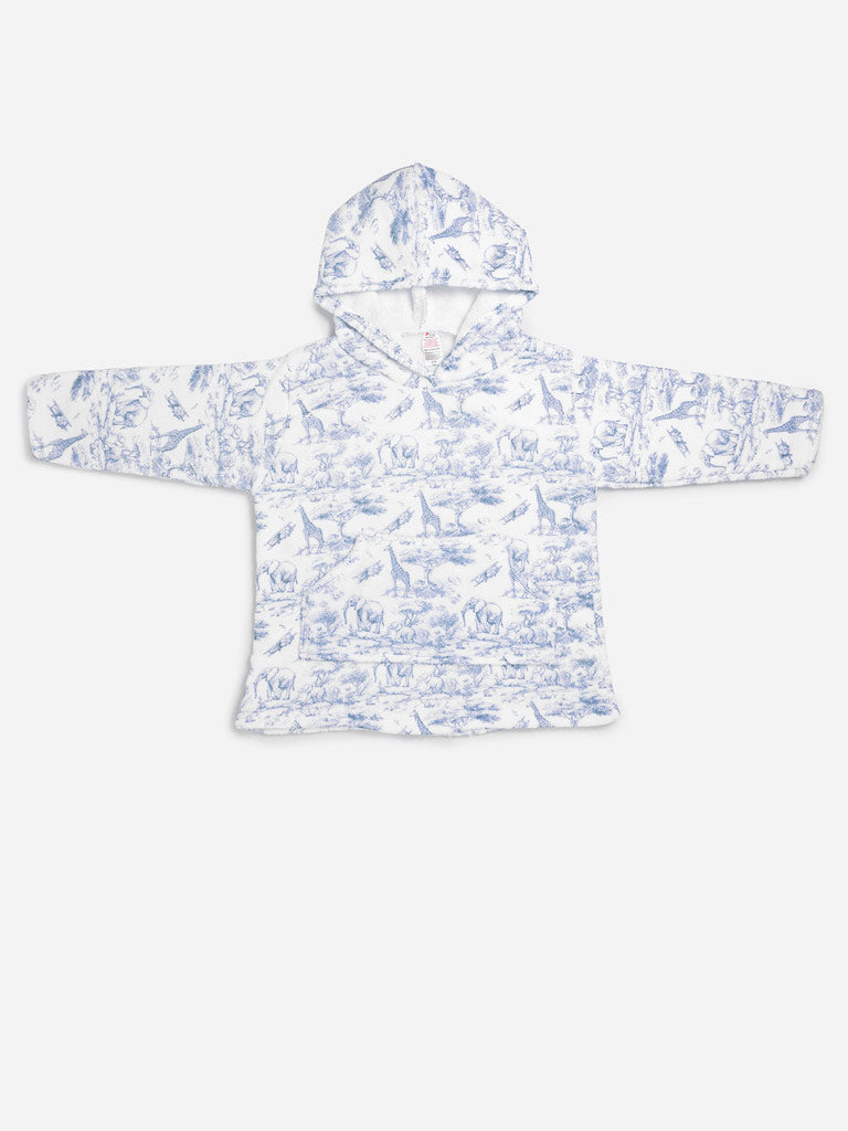 Children's Safari Collection Snuggle Hoodie - Baby Blue