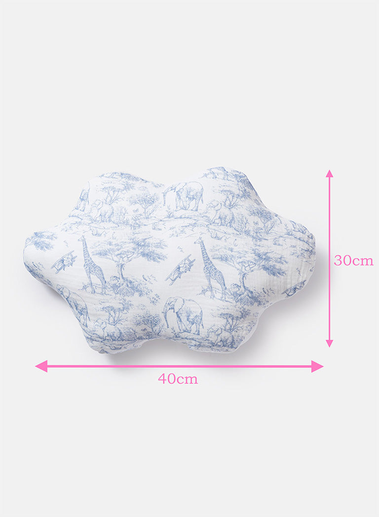 Safari Collection Cloud Pillow - Baby Blue