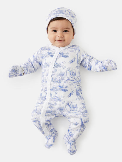 Baby All-In-One 5-Piece Set Safari Collection - Baby Blue