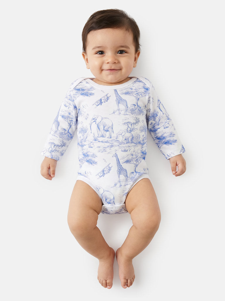 Baby All-In-One 5-Piece Set Safari Collection - Baby Blue