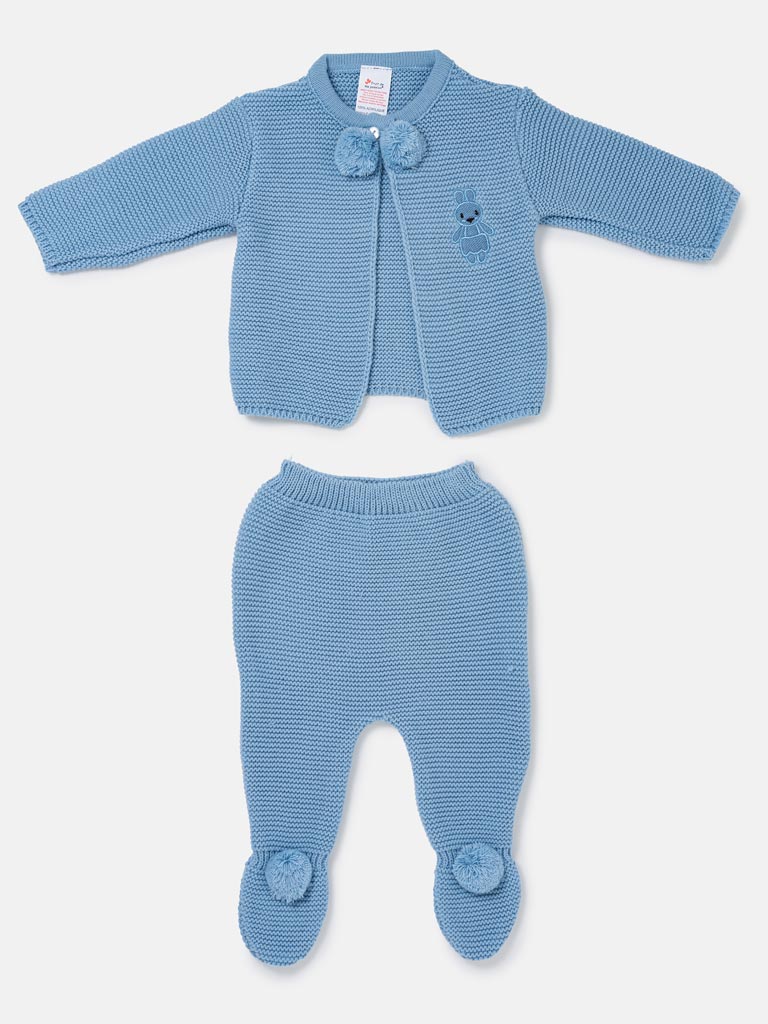 Baby Sevilla Collection 2-piece Spanish Knitted Set - Blue