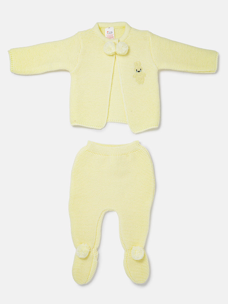 Baby Sevilla Collection 2-piece Spanish Knitted Set - Lemon Yellow