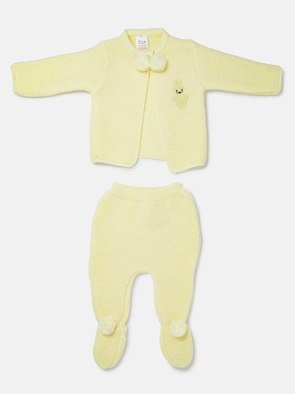 Baby Sevilla Collection 2-piece Spanish Knitted Set - Lemon Yellow
