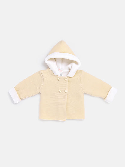 Baby Girl Carlota Collection Knitted Coat - Beige