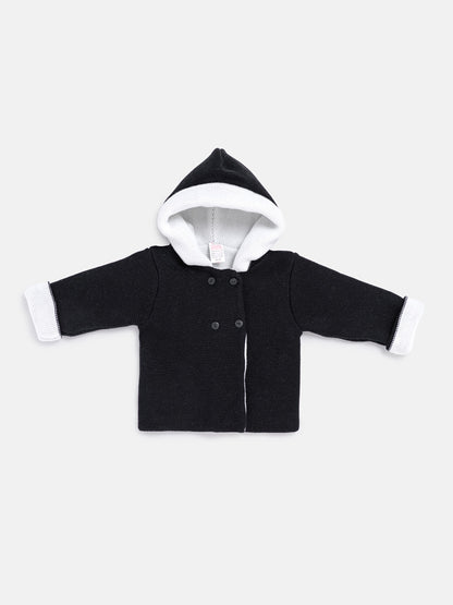 Baby Girl Carlota Collection Knitted Coat - Black