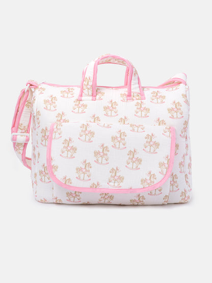 Changing Bag - Rocking Horse Collection - Baby Pink