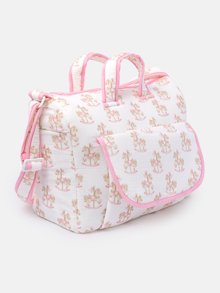 Changing Bag - Rocking Horse Collection - Baby Pink