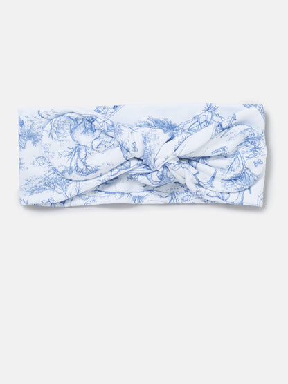 Baby Girl Safari Collection Cotton Headband - Baby Blue