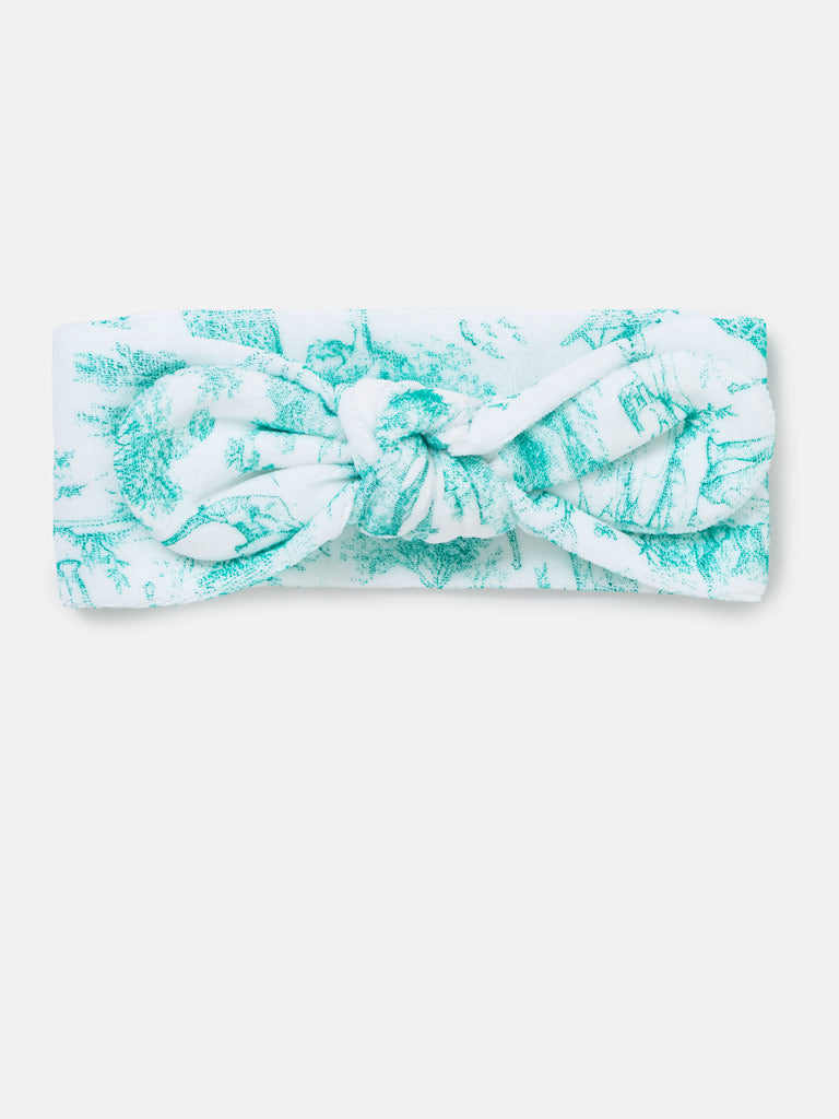 Baby Girl Safari Collection Velour Headband - Mint