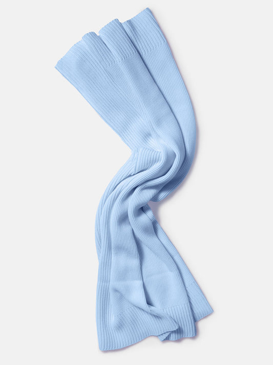 Baby Knitted Blanket for Embroidery - Baby Blue