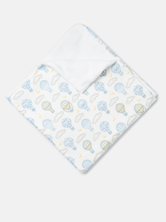 Baby Hot Air Balloon Collection Blanket - Baby Blue