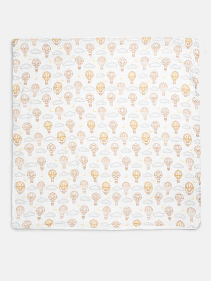 Baby Hot Air Balloon Collection Blanket - Beige