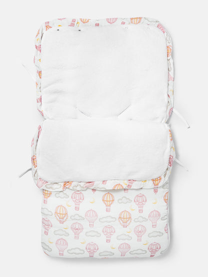 Baby Hot Air Balloon Collection Footmuff - Baby Pink