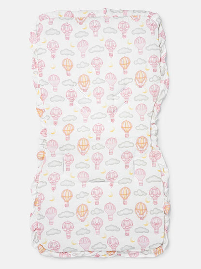 Baby Hot Air Balloon Collection Car Seat Liner - Baby Pink