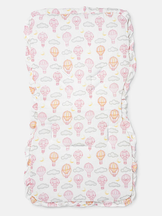 Baby Hot Air Balloon Collection Car Seat Liner - Baby Pink
