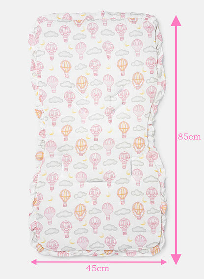 Baby Hot Air Balloon Collection Car Seat Liner - Baby Pink
