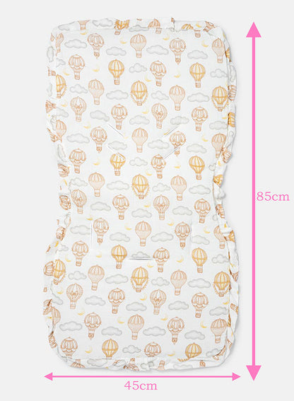 Baby Hot Air Balloon Collection Car Seat Liner - Beige