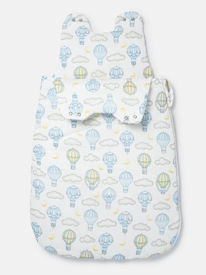 Baby Hot Air Balloon Collection Sleeping Bag - Baby Blue